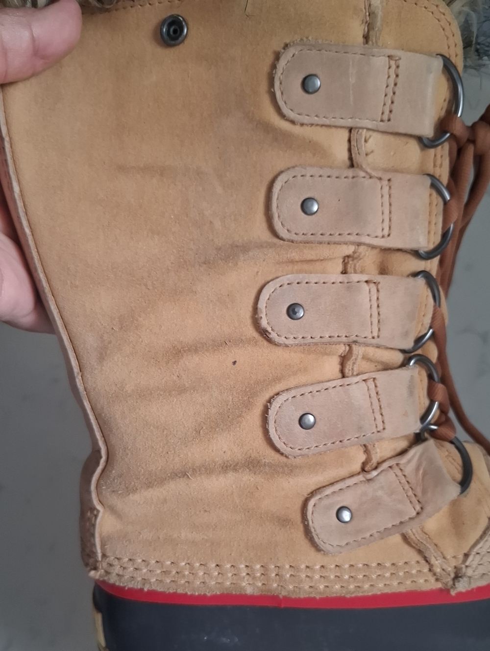 Sorel Waterproof Women's   Winter Lace-Up Boots with Faux Fur Collar - Picture 7 of 8